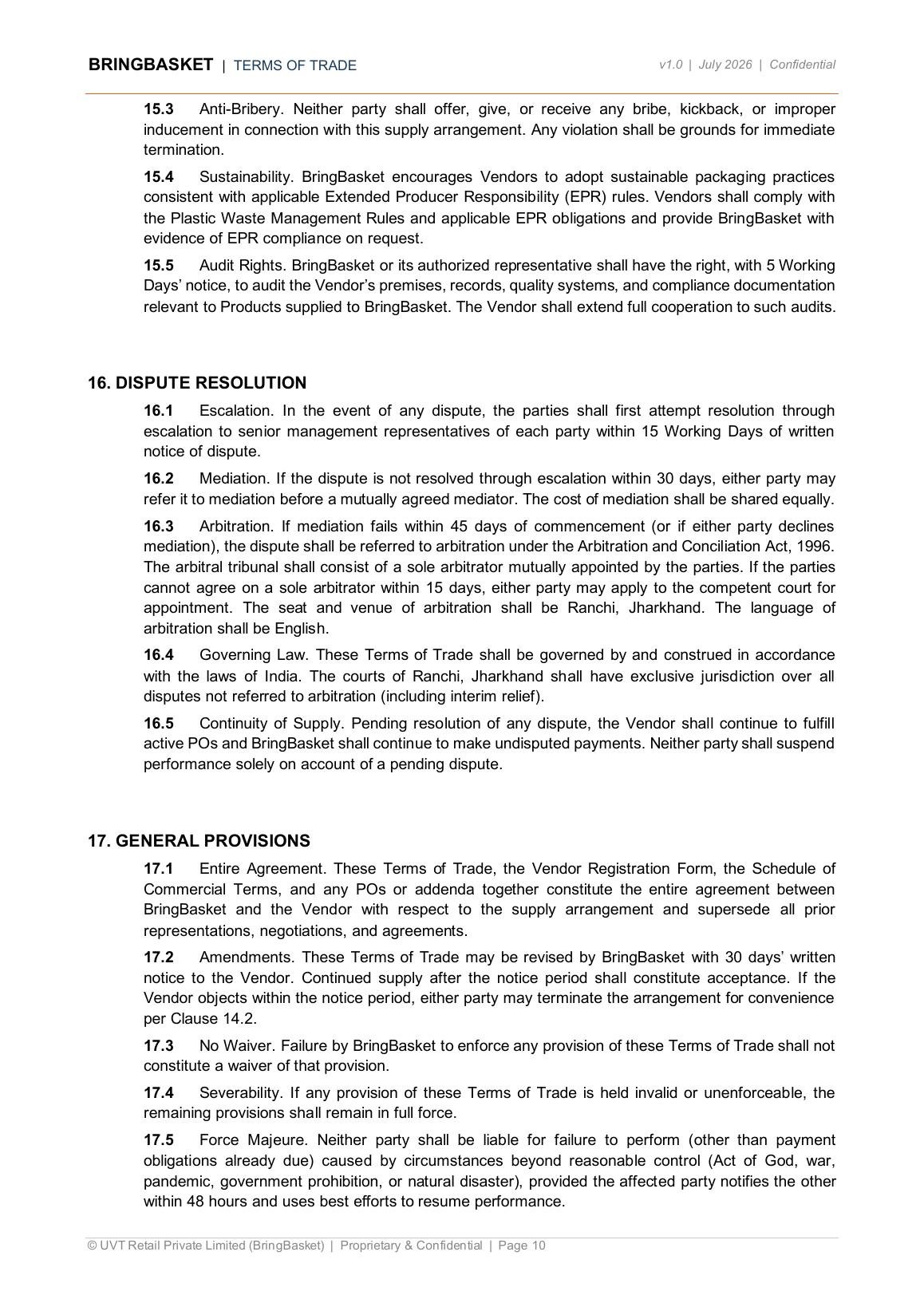 Terms of Trade page 10